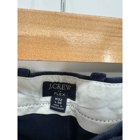 J.Crew Factory Mens Straight Fit Flex Chino Pants Size 32x30 Navy Blue Career - Picture 7 of 9